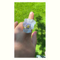 Pansy Stainless Steel Ring handmade real flower jewelry
