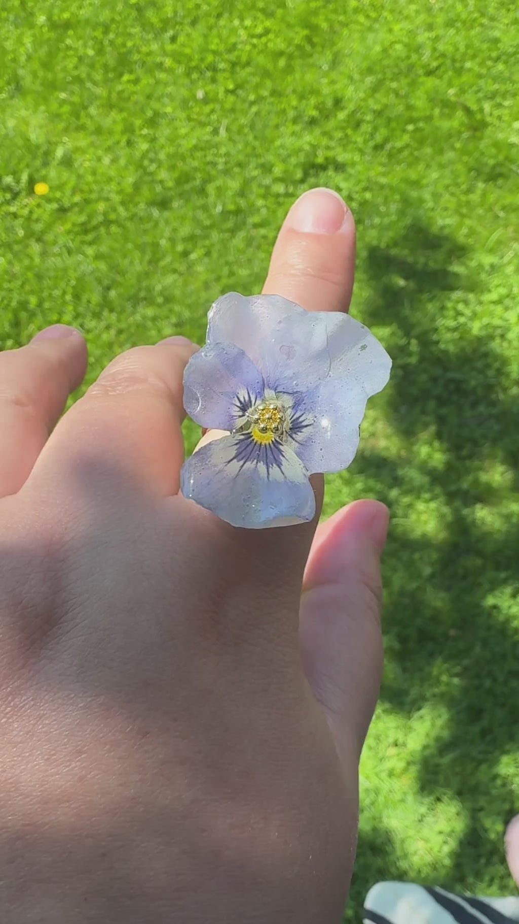 Pansy Stainless Steel Ring