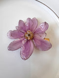 Wild Cotton Flower Hair Clip / Brooch